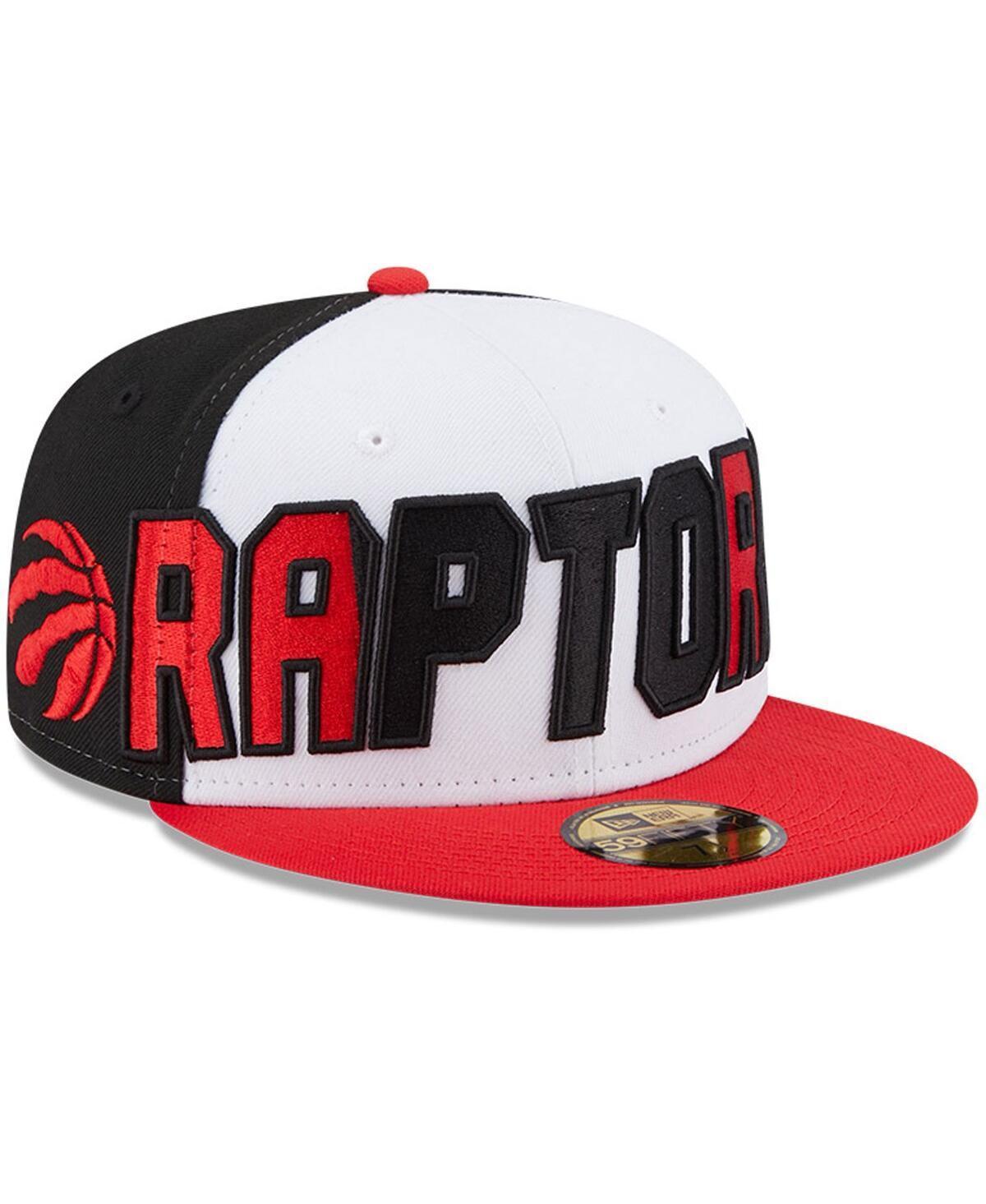 Mens New Era /Red Toronto Raptors Back Half 9FIFTY Fitted Hat Product Image