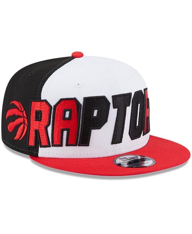 Mens New Era /Red Toronto Raptors Back Half 9FIFTY Snapback Hat Product Image