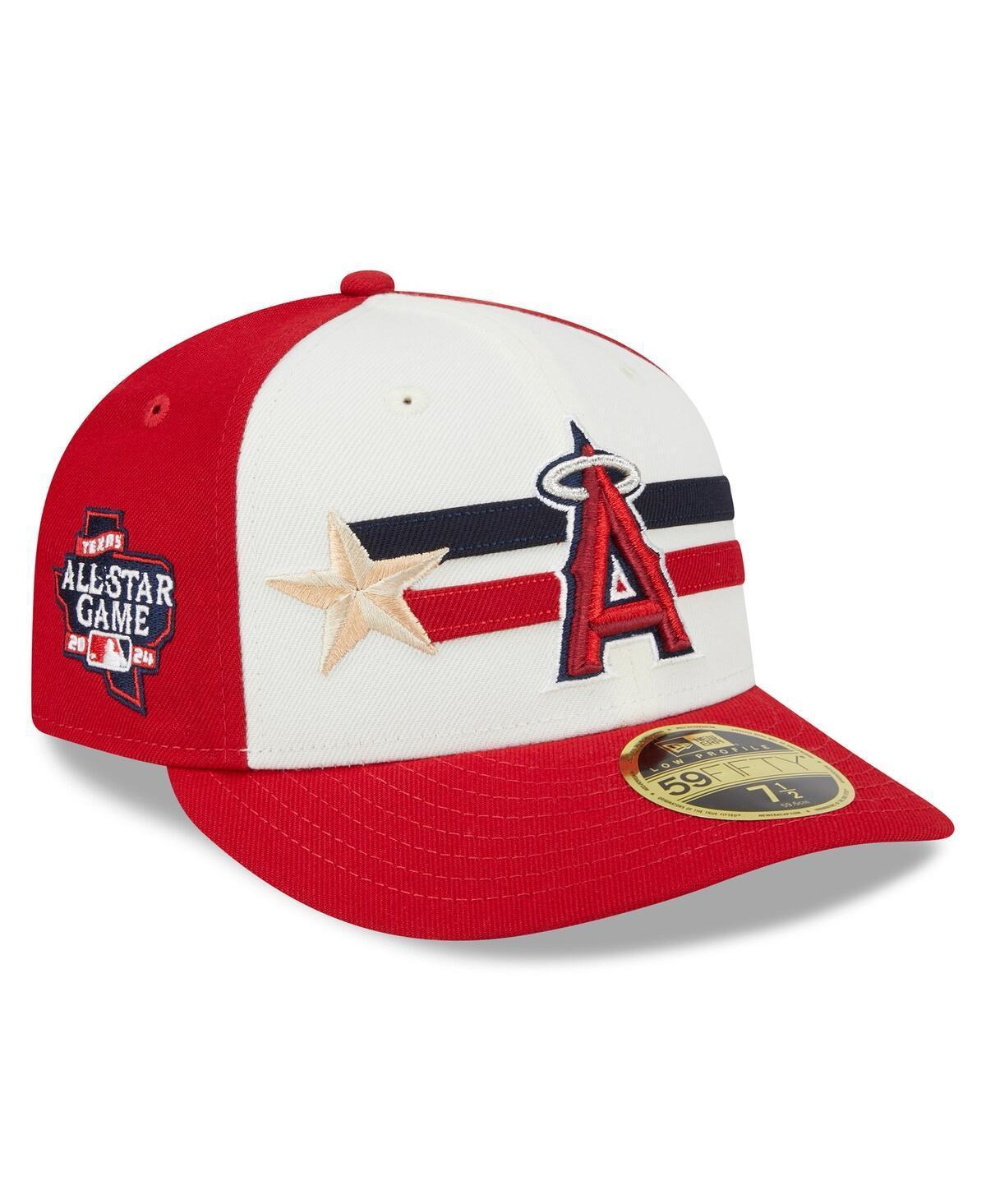 New Era Mens Cream/Red Los Angeles Angels 2024 Mlb All-Star Game Workout Low Profile 59FIFTY Hat Product Image