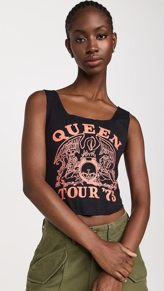 alice + olivia Breslin Band Tee Corset Top | Shopbop Product Image