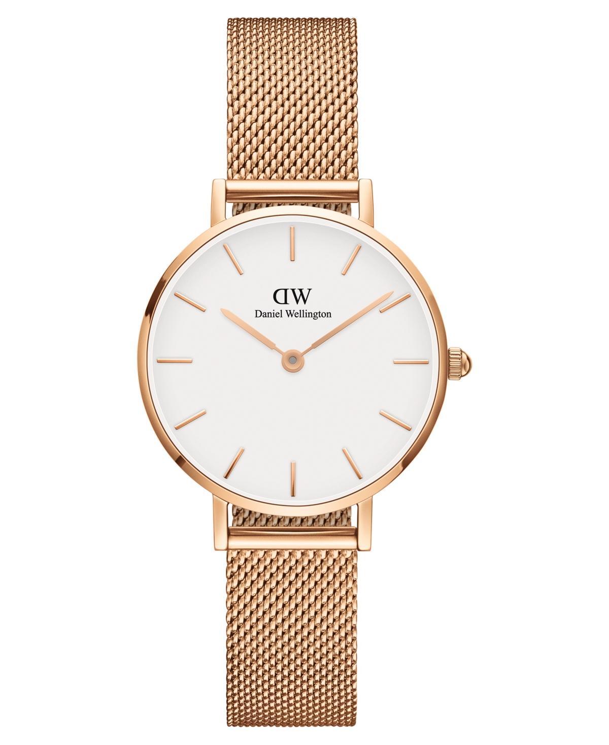 Daniel Wellington Womens Petite Melrose Silver-Tone Stainless Steel Watch 28mm - Silver Product Image