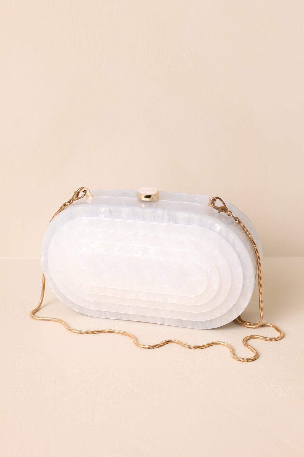 Solstice Dance Ivory Pearlescent Clutch Product Image