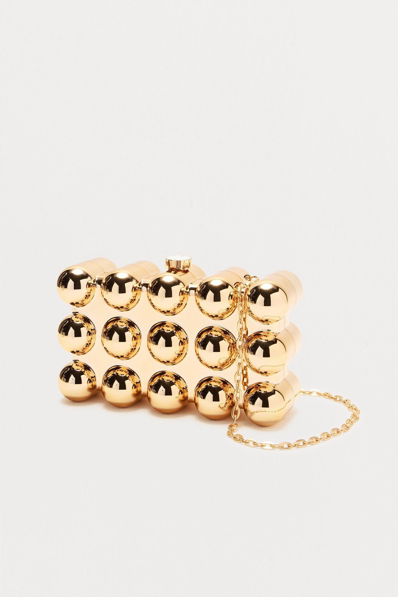 Betsey Bubble Clutch - Gold Product Image