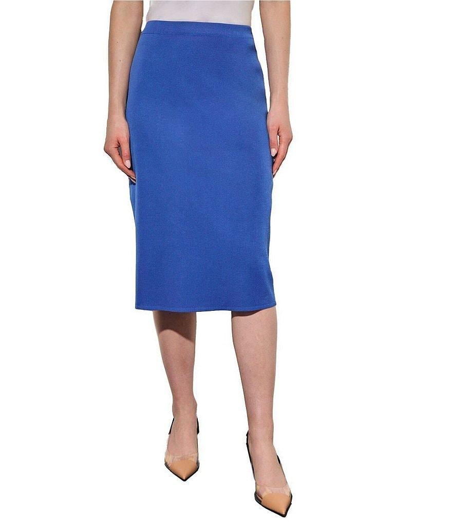 Ming Wang Knit Elastic Waist Pencil Skirt Product Image