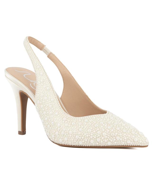 Sugar Womens Jaybird Embellished Slingback Pumps Product Image