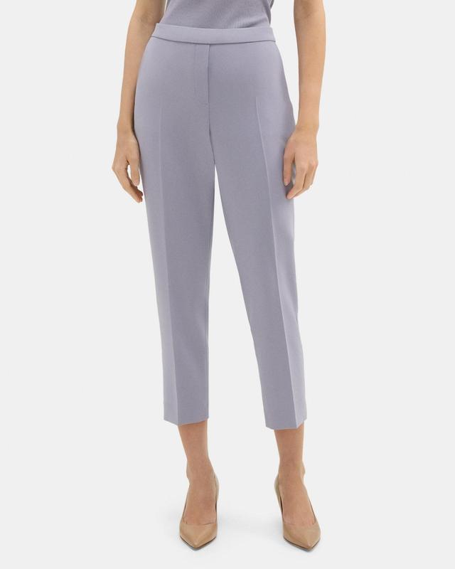 Cropped Slim Pull-On Pant in Crepe Product Image