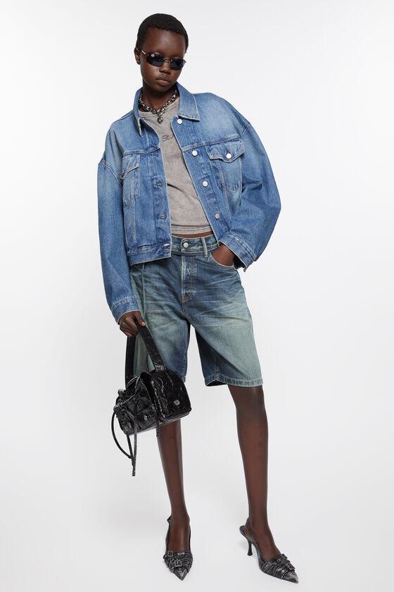 Loose fit denim shorts Product Image