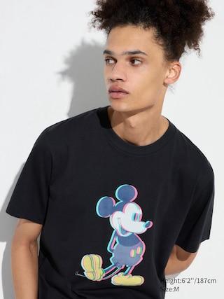 Mens Mickey Stands Ut (Short-Sleeve Graphic T-Shirt) Black Large UNIQLO US Product Image