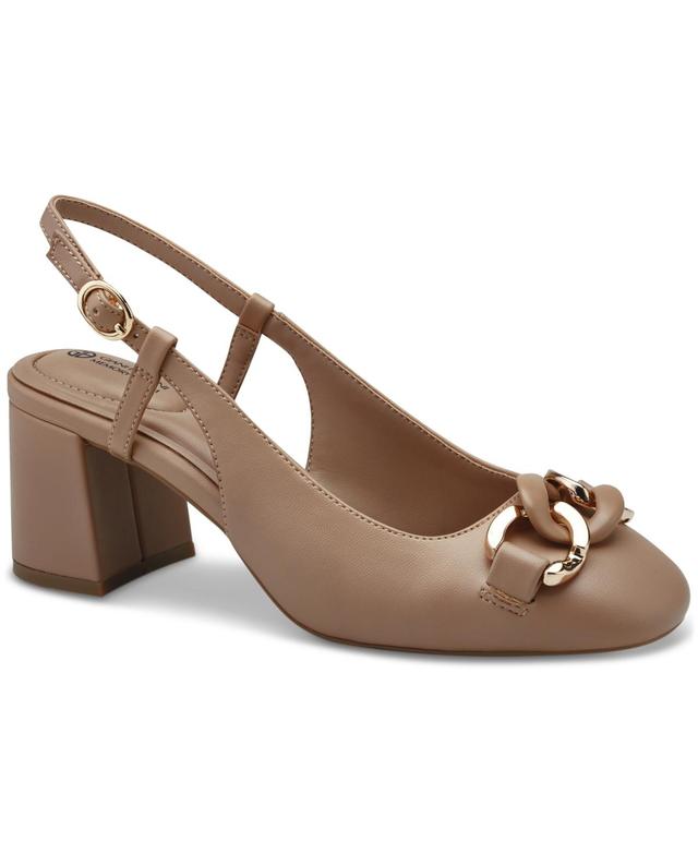 Giani Bernini Womens Tatiaa Memory Foam Block Heel Slingback Pumps, Created for Macys Product Image