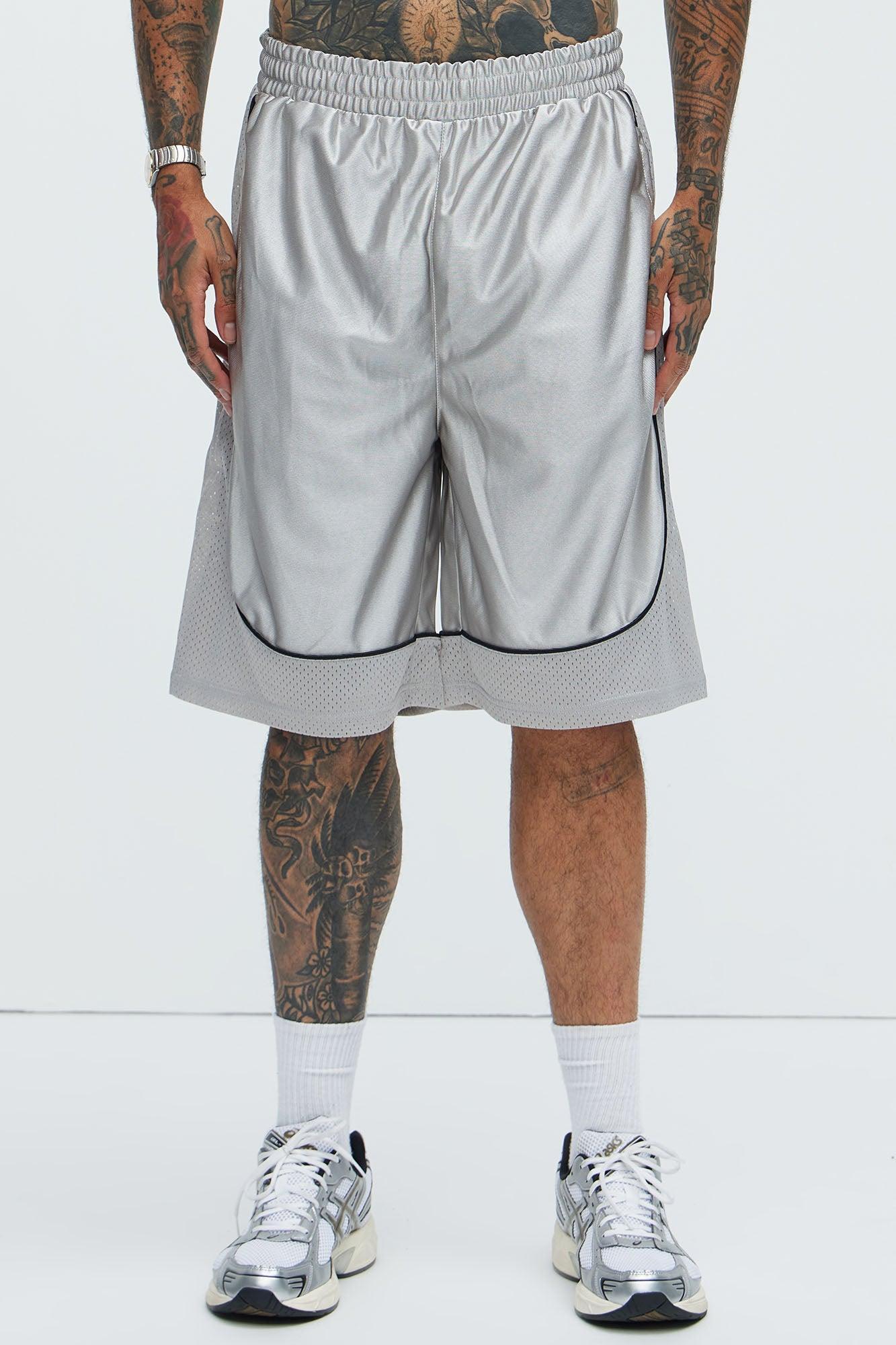 Game Time Mesh Shorts - Grey Product Image