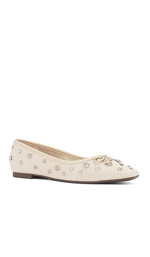 Schutz Arissa Shine (Oyster) Women's Flat Shoes Product Image