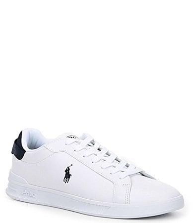 Polo Ralph Lauren Mens Heritage Court III Leather Sneakers Product Image