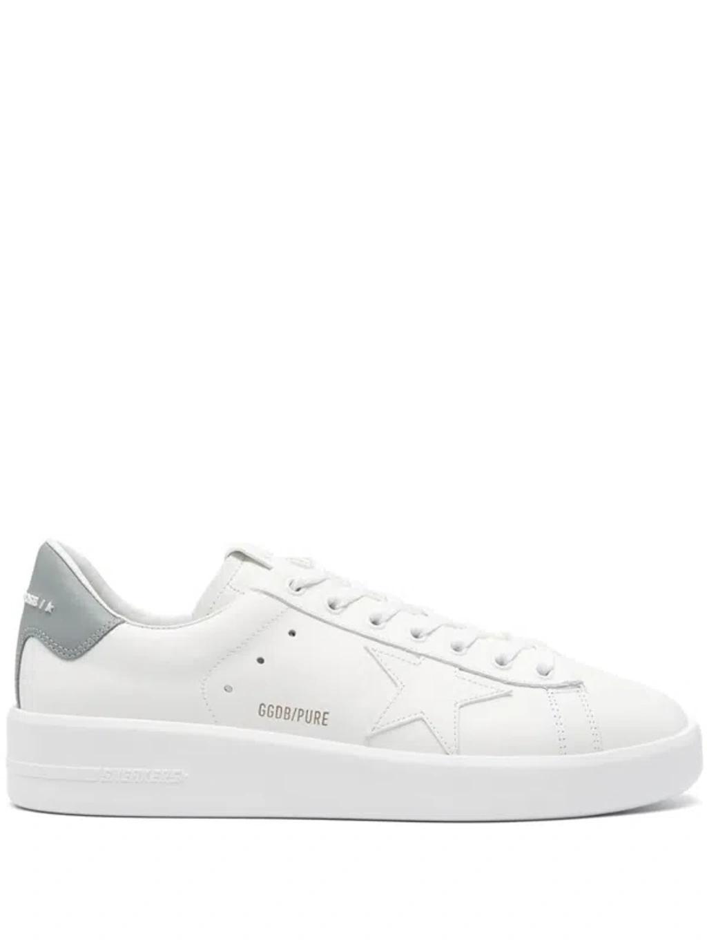 GOLDEN GOOSE Sneakers In White/silver/blue Product Image