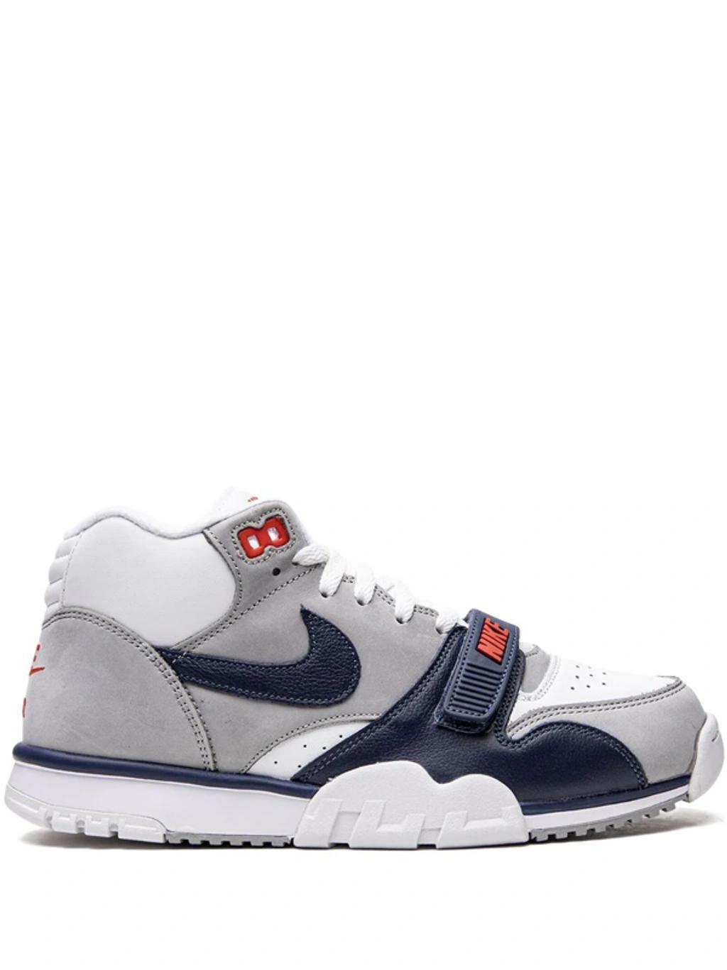 Air Trainer 1 Leather High-top Trainers In Grey Product Image