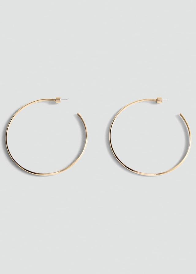 MANGO - Maxi hoop earrings - One size - Women Product Image