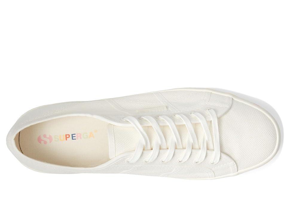 Superga 2740 Mutlicolor Lettering Sole Avorio/Multicolor Logo Tape) Women's Shoes product image