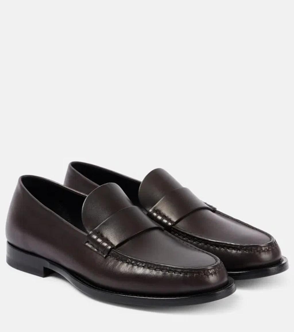 Novus Leather Loafers In Brown Product Image