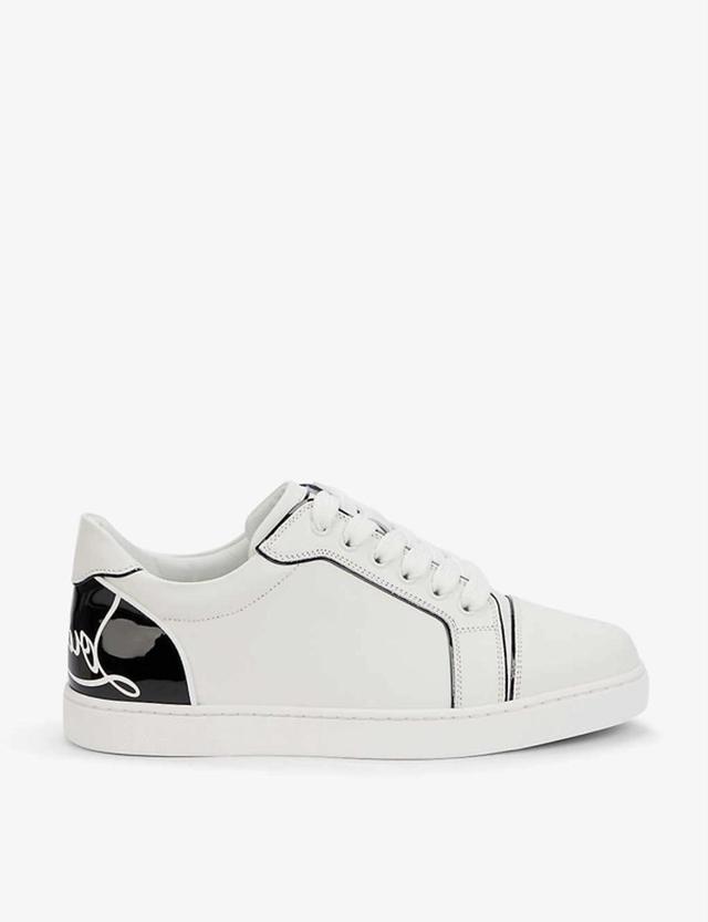 CHRISTIAN LOUBOUTIN Fun Vieira Leather Trainers In White Product Image