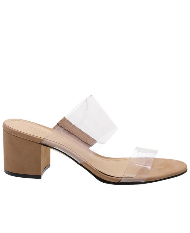 Womens Victorie Vinyl & Suede Mules Product Image