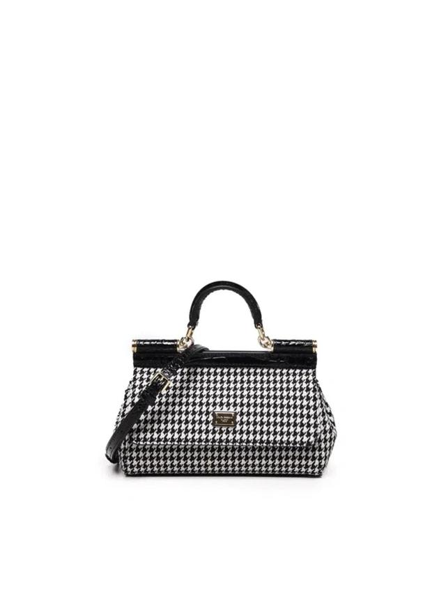 Small Sicily Bag In Pied De Poule In Pied Poule Product Image