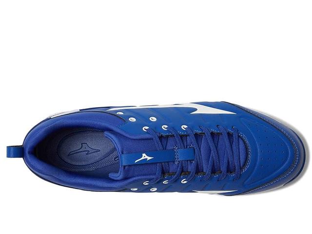 Mizuno 9 Spike(r) Ambition 2 Low Metal Baseball Cleat (Royal/White) Men's Shoes Product Image