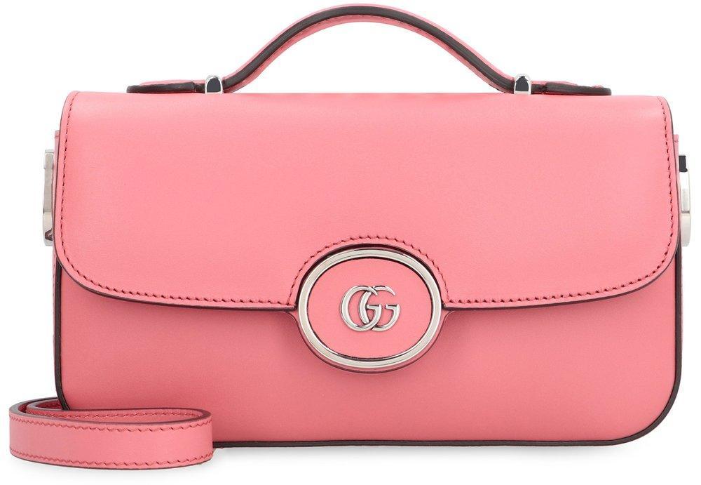 GUCCI Double G Logo Mini Shoulder Bag In Pink Product Image