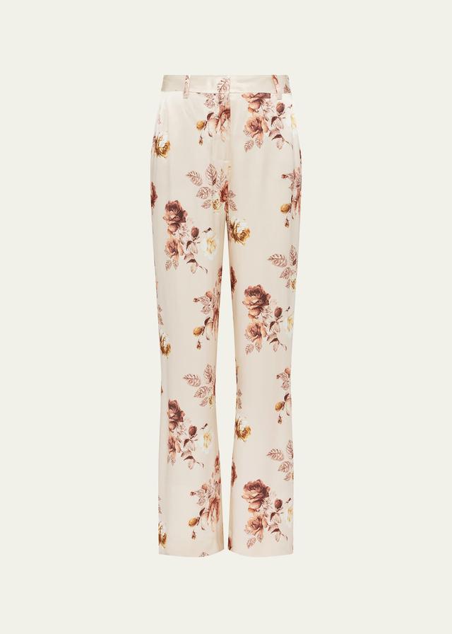 Womens Pilar Floral Wide-Leg Pants Product Image