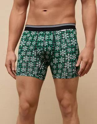 AEO Men's Plaid 4.5" Ultra Soft Boxer Brief Product Image