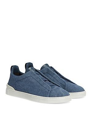 Zegna Mens Canvas Triple Stitch Low Top Sneakers Product Image