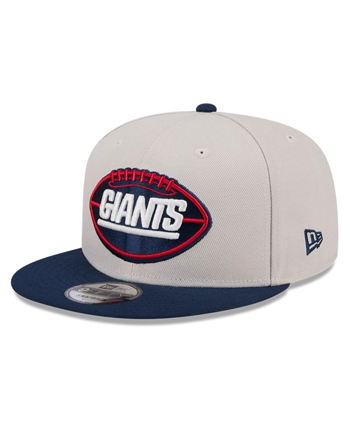 New Era Mens Stone New York Giants 2024 Sideline Historic 9FIFTY Snapback Hat - Stone, Navy Product Image