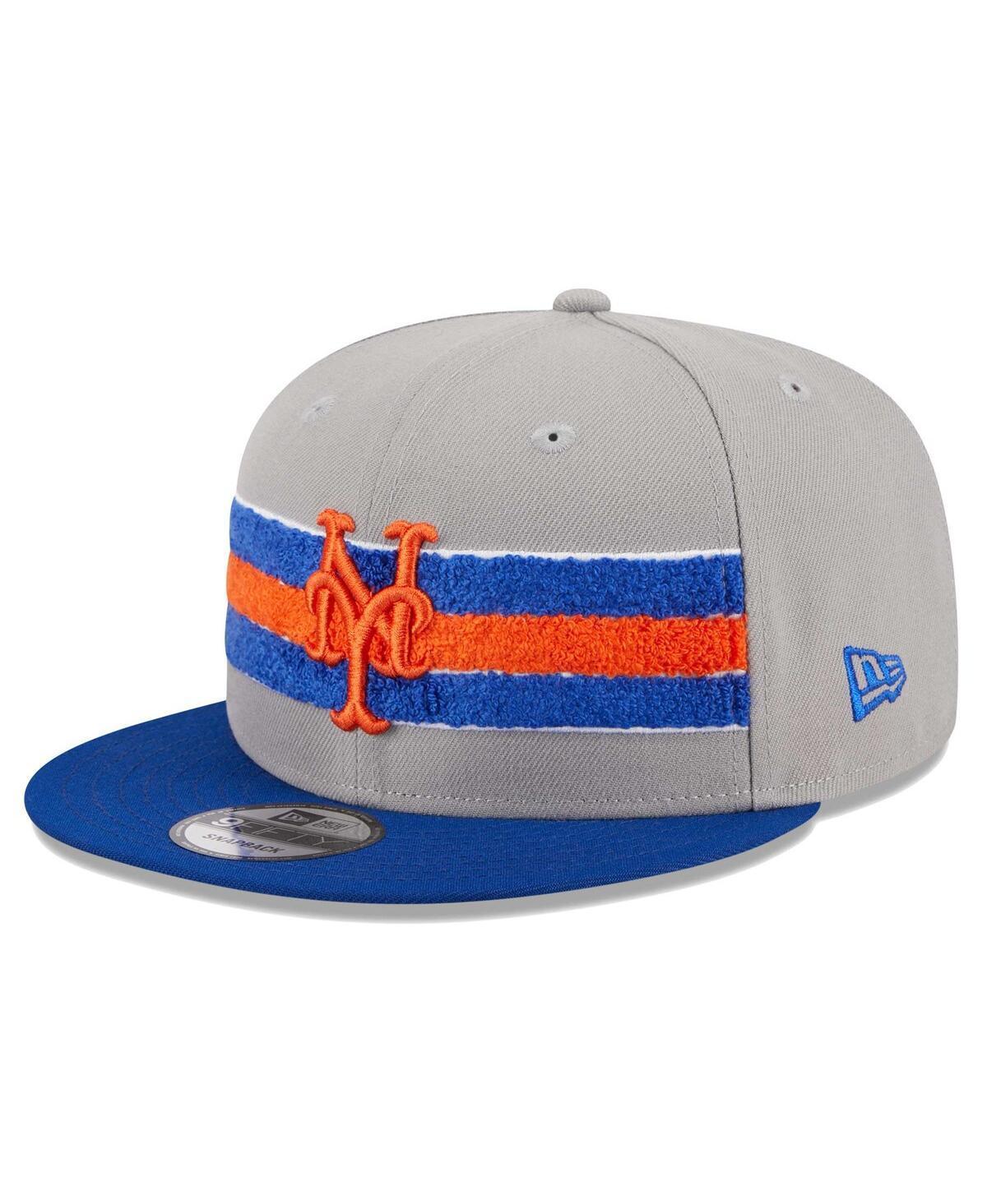 Mens New Era Gray New York Mets Band 9FIFTY Snapback Hat - Gray Product Image