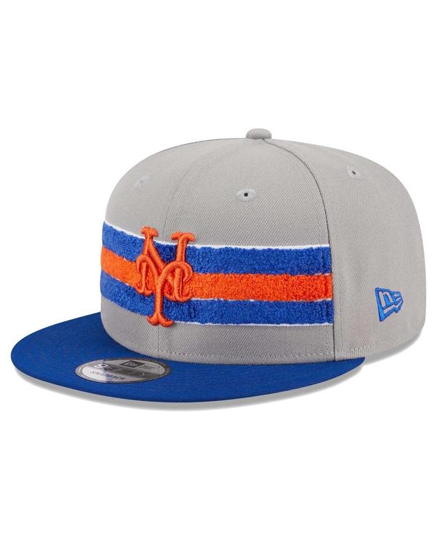 Mens New Era Gray New York Mets Band 9FIFTY Snapback Hat - Gray Product Image