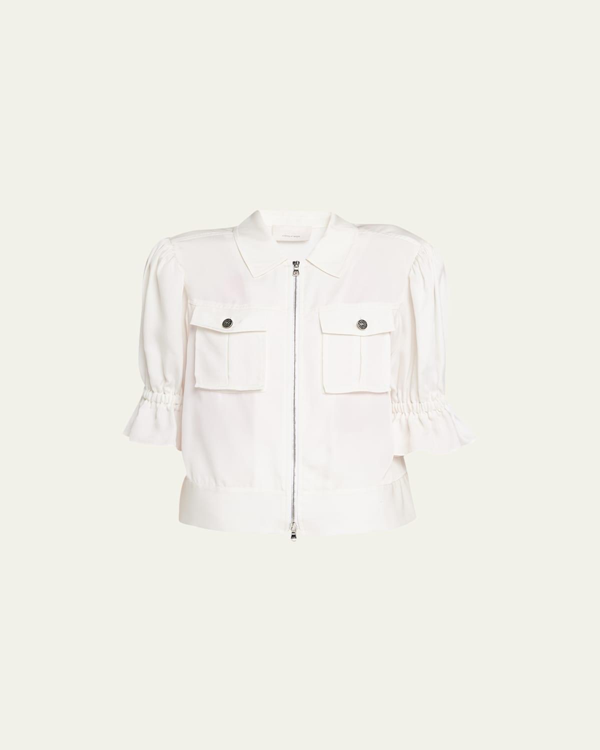 Womens Holly Puff-Sleeve Utility Jacket Product Image