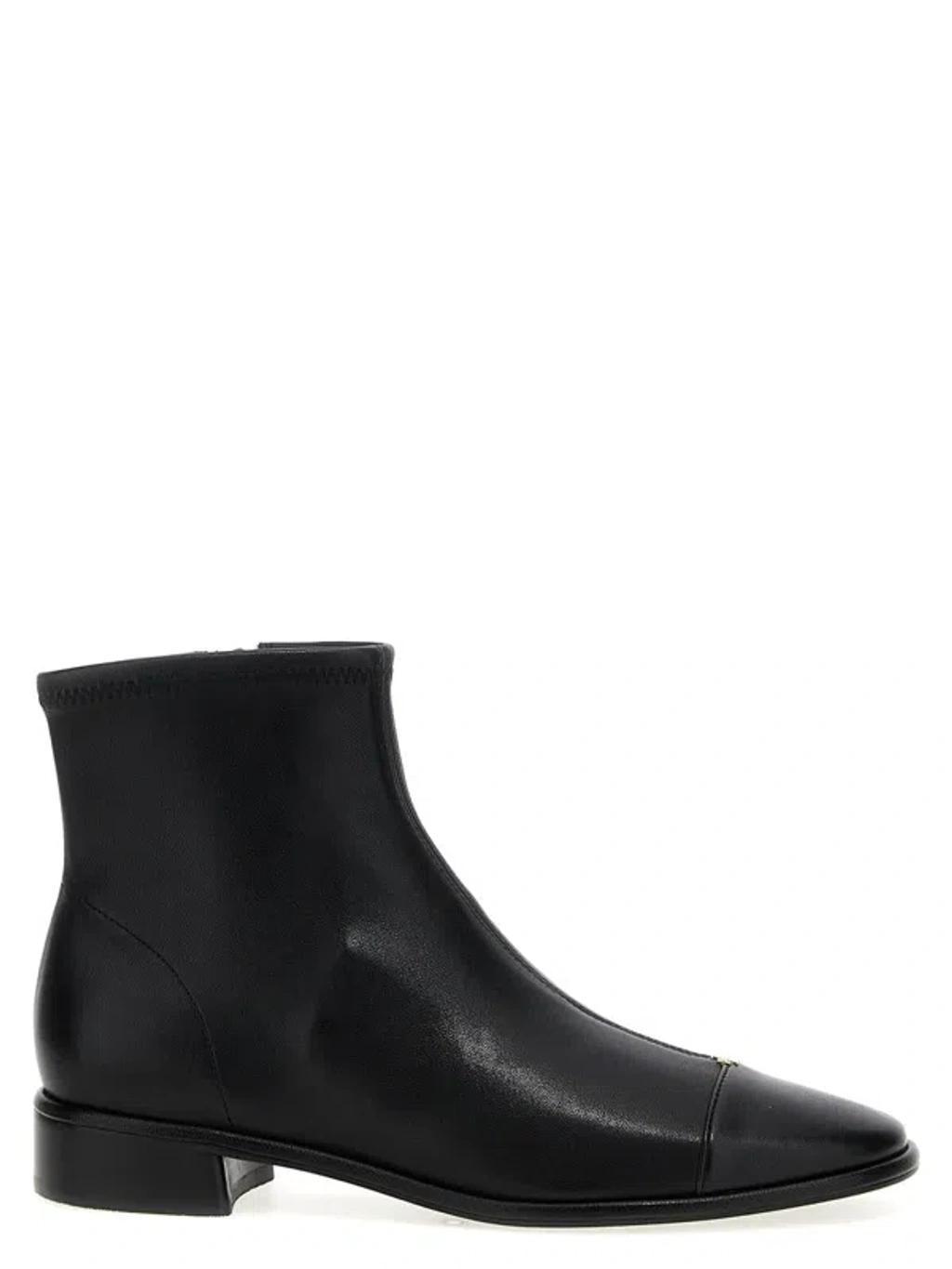 TORY BURCH Cap-toe Ankle Boots In Black product image