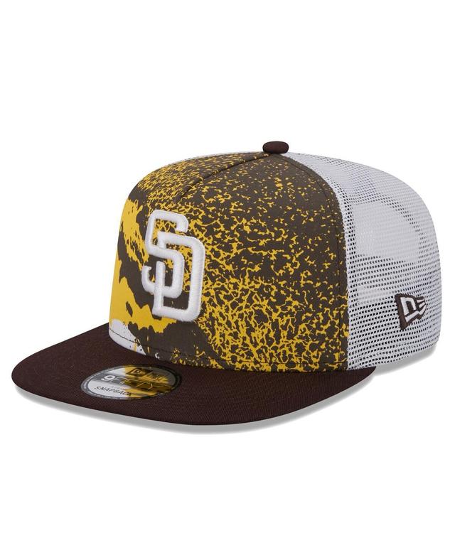 Mens New Era San Diego Padres Court Sport 9FIFTY Snapback Hat Product Image