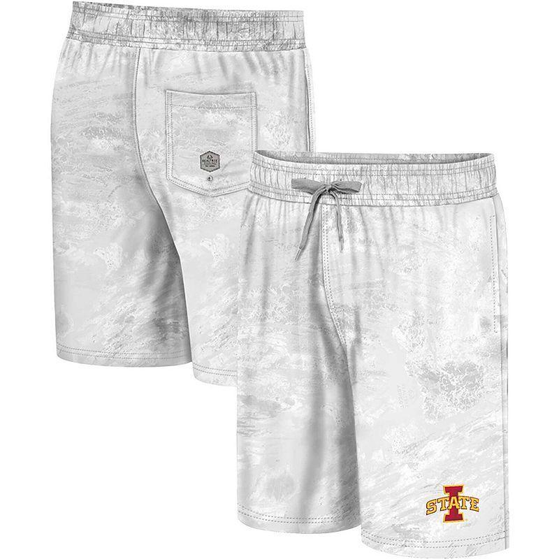 Mens Colosseum White Iowa State Cyclones Realtree Aspect Ohana Swim Shorts Product Image