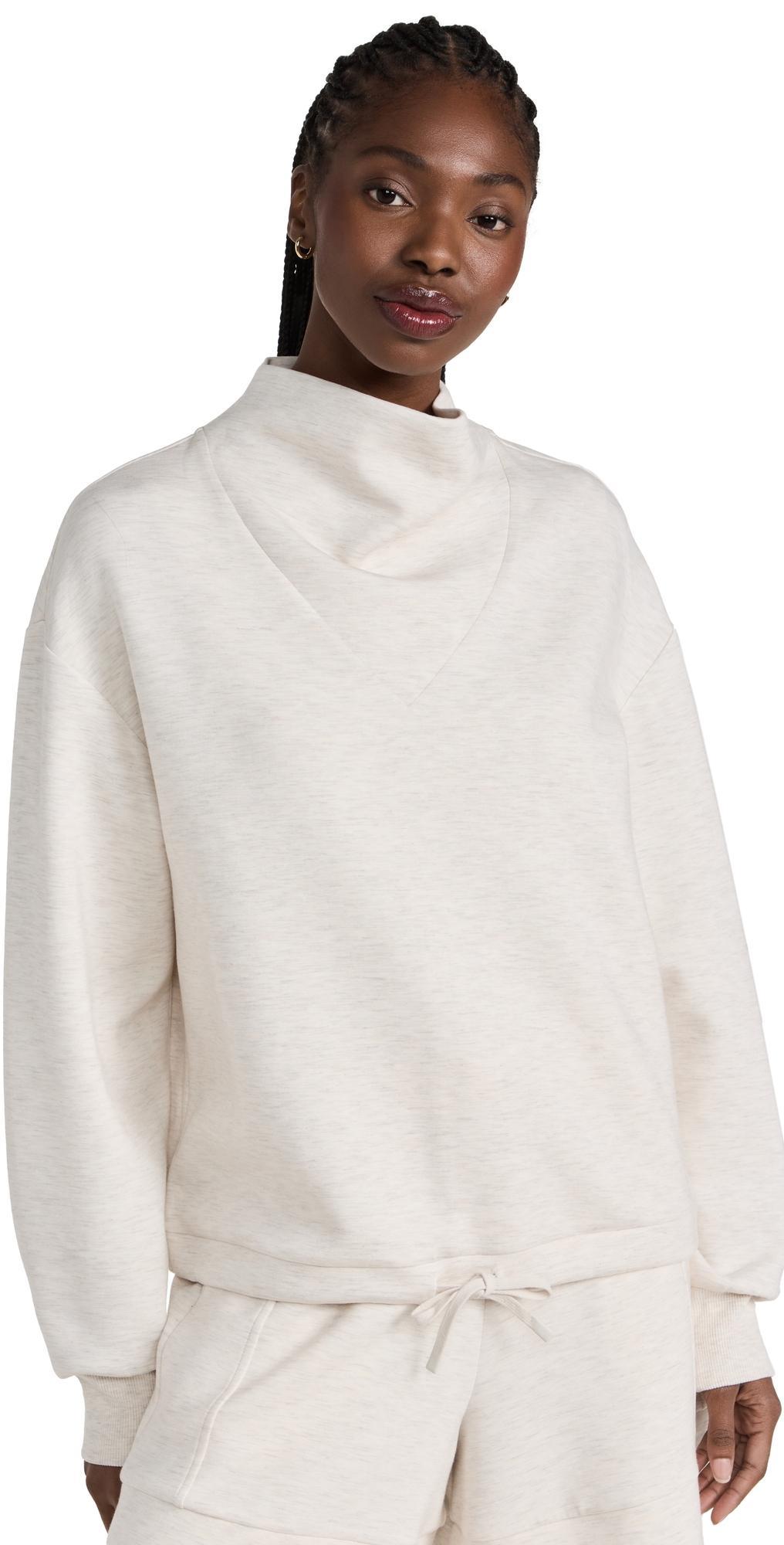 Varley Betsy Sweat (Ivory Marl) Women's Clothing Product Image