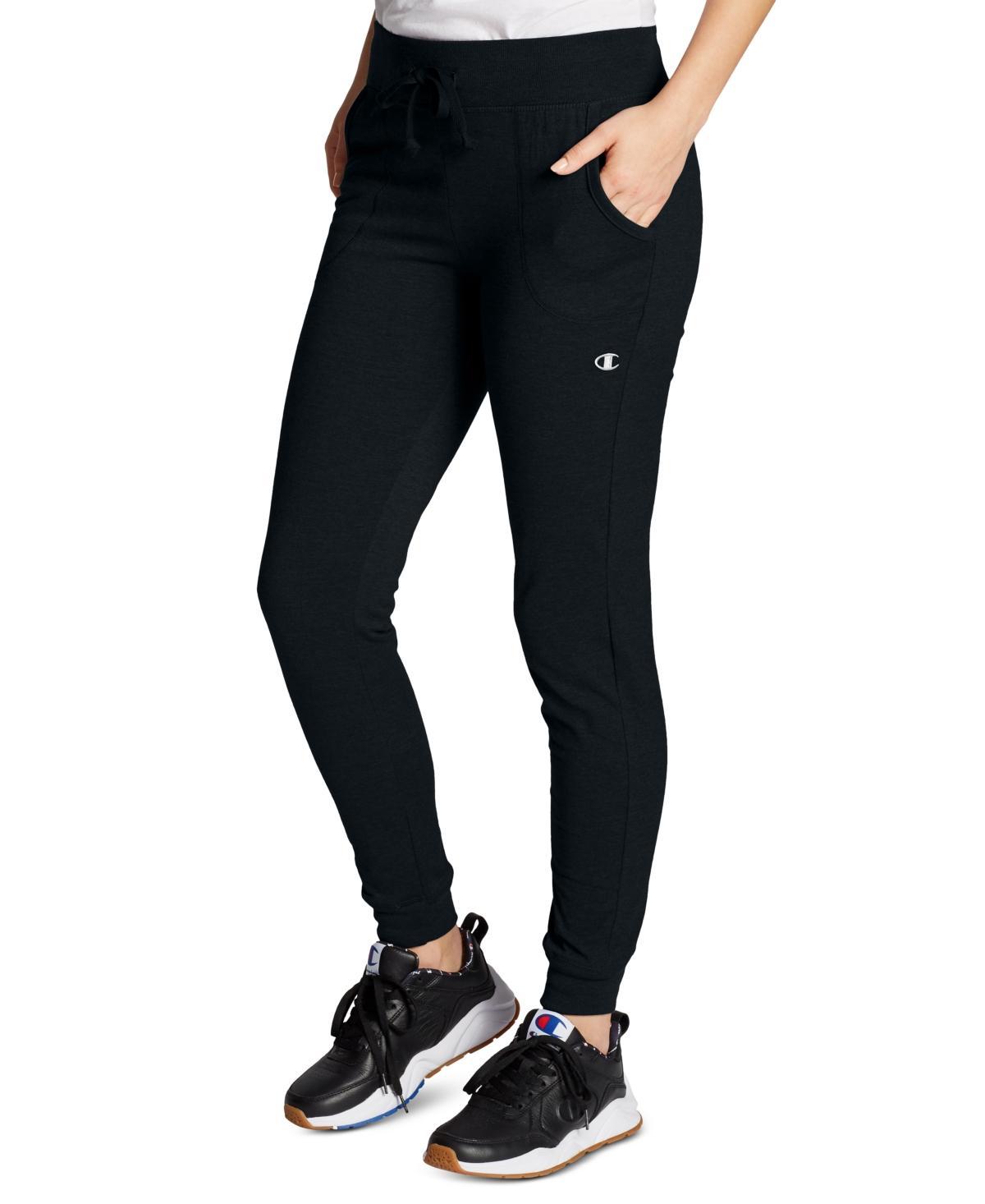 Champion Womens Cotton Jersey Full Length Joggers Product Image