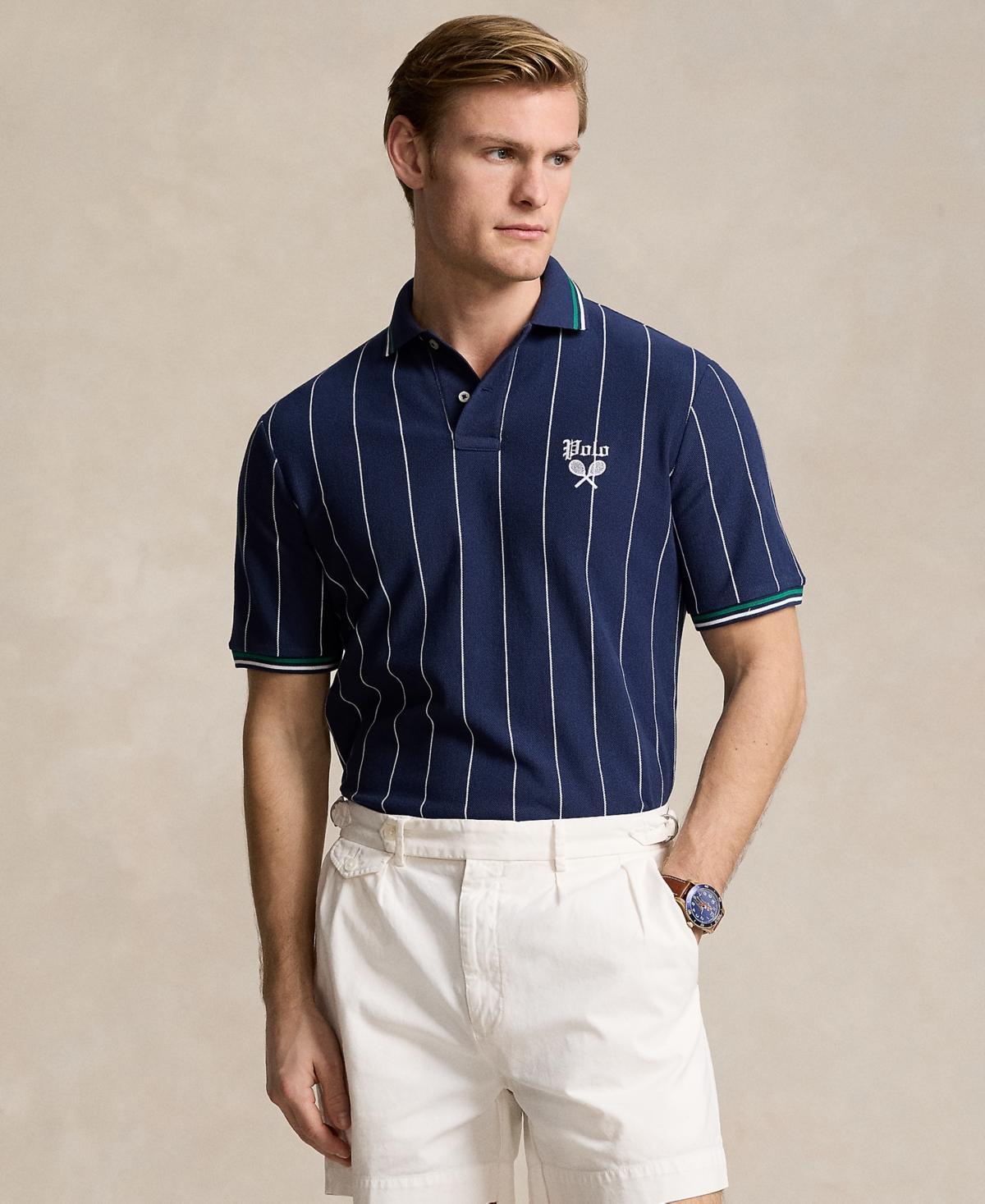 Polo Ralph Lauren Mens Classic-Fit Embroidered Mesh Polo Shirt Product Image