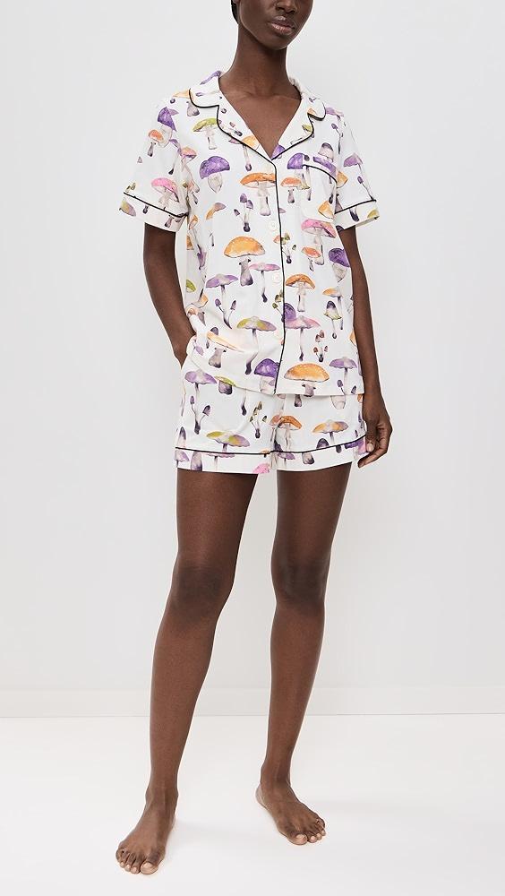 BedHead PJs Cotton Knit Short Sleeve Boxer PJ Set | Shopbop Product Image