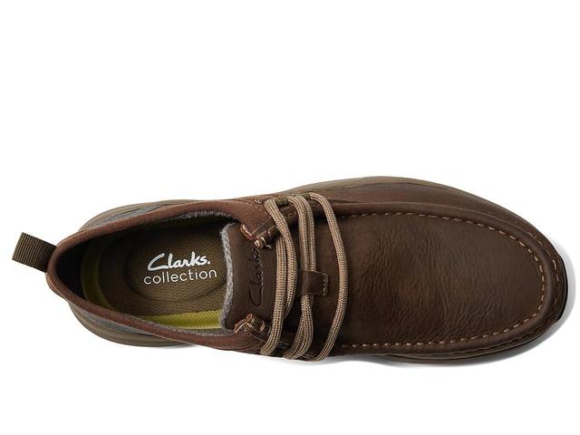 Clarks Wellman Mens Waterproof Leather Shoes Brown Product Image