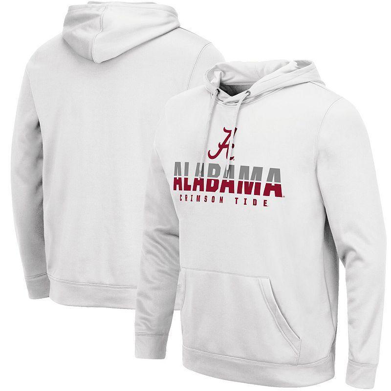 Mens Colosseum White Alabama Crimson Tide Lantern Pullover Hoodie Product Image