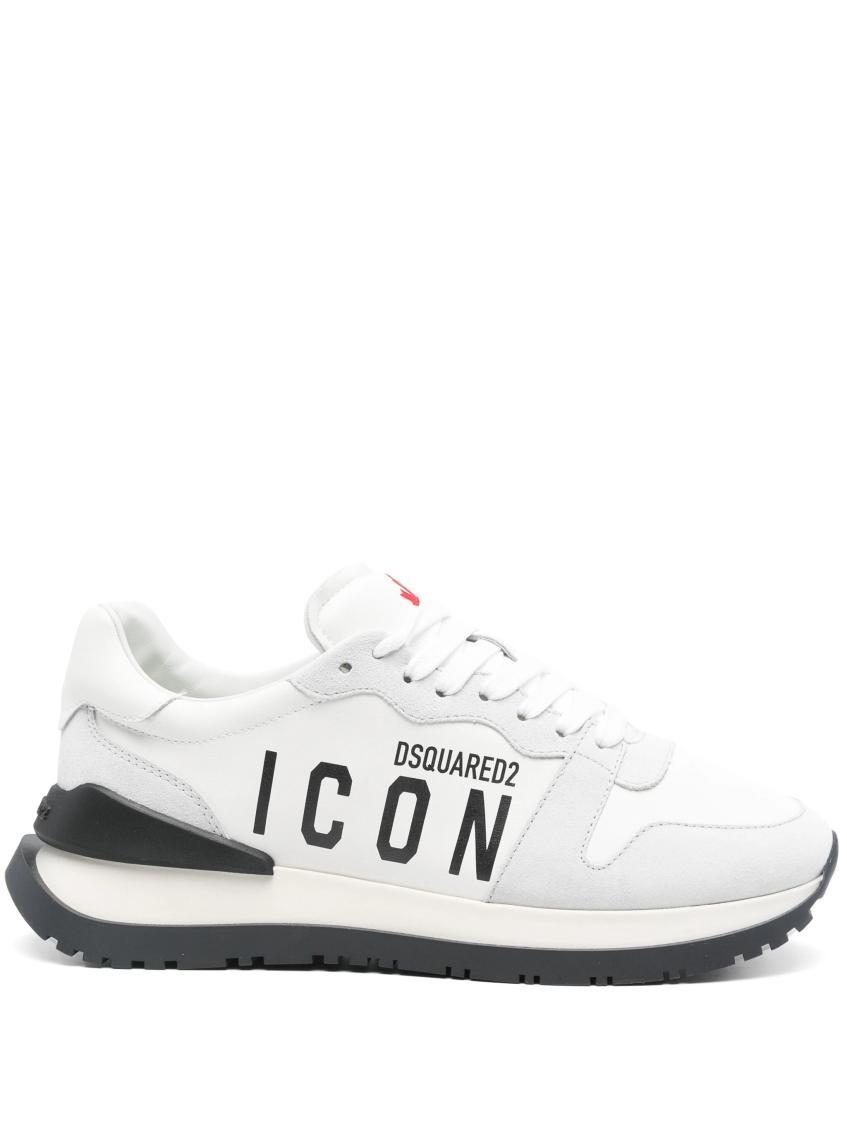 DSQUARED2 White Icon Low Top Sneakers Product Image