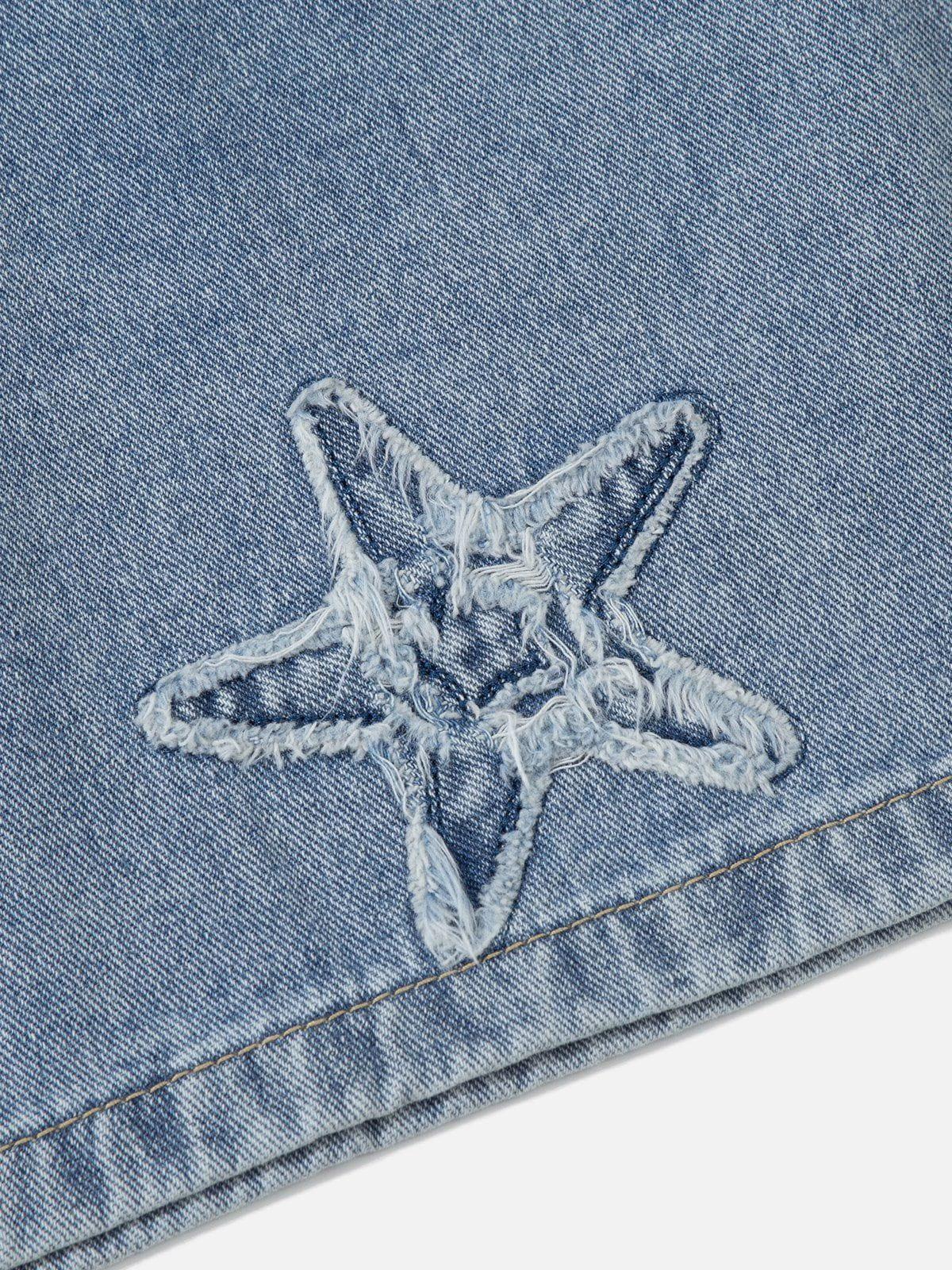 Aelfric Eden Embroidery Star Washed Jorts Product Image