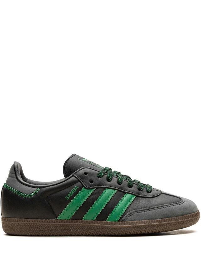 ADIDAS ORIGINALS Samba Og "black/green" Sneakers Product Image