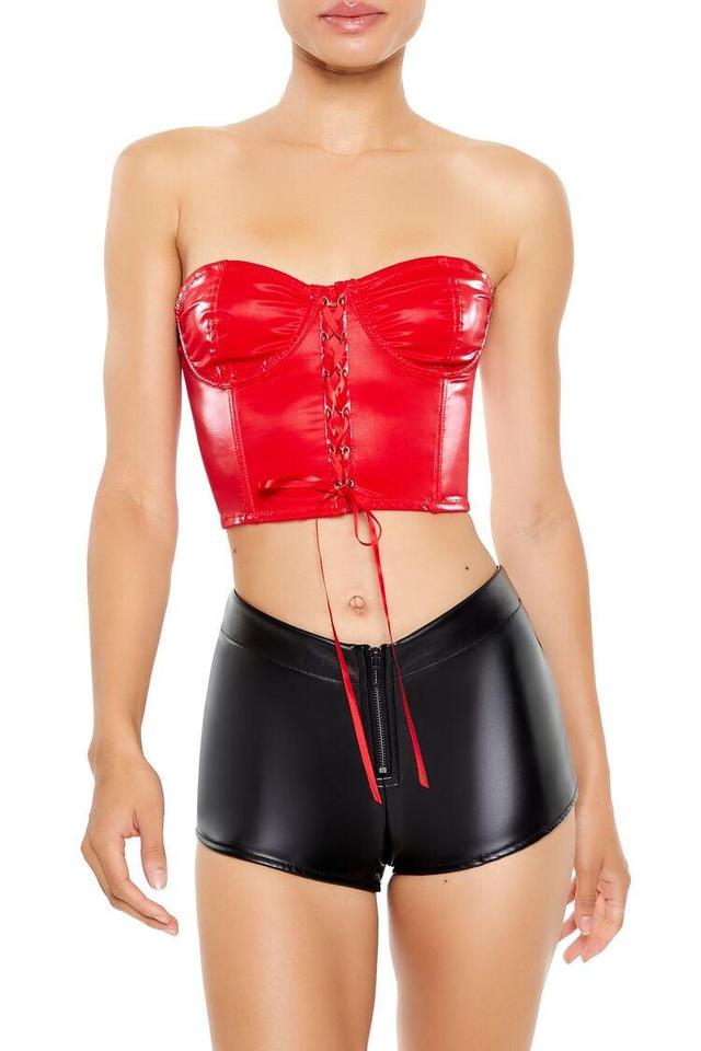 Faux Leather Lingerie Tube Top | Forever 21 Product Image