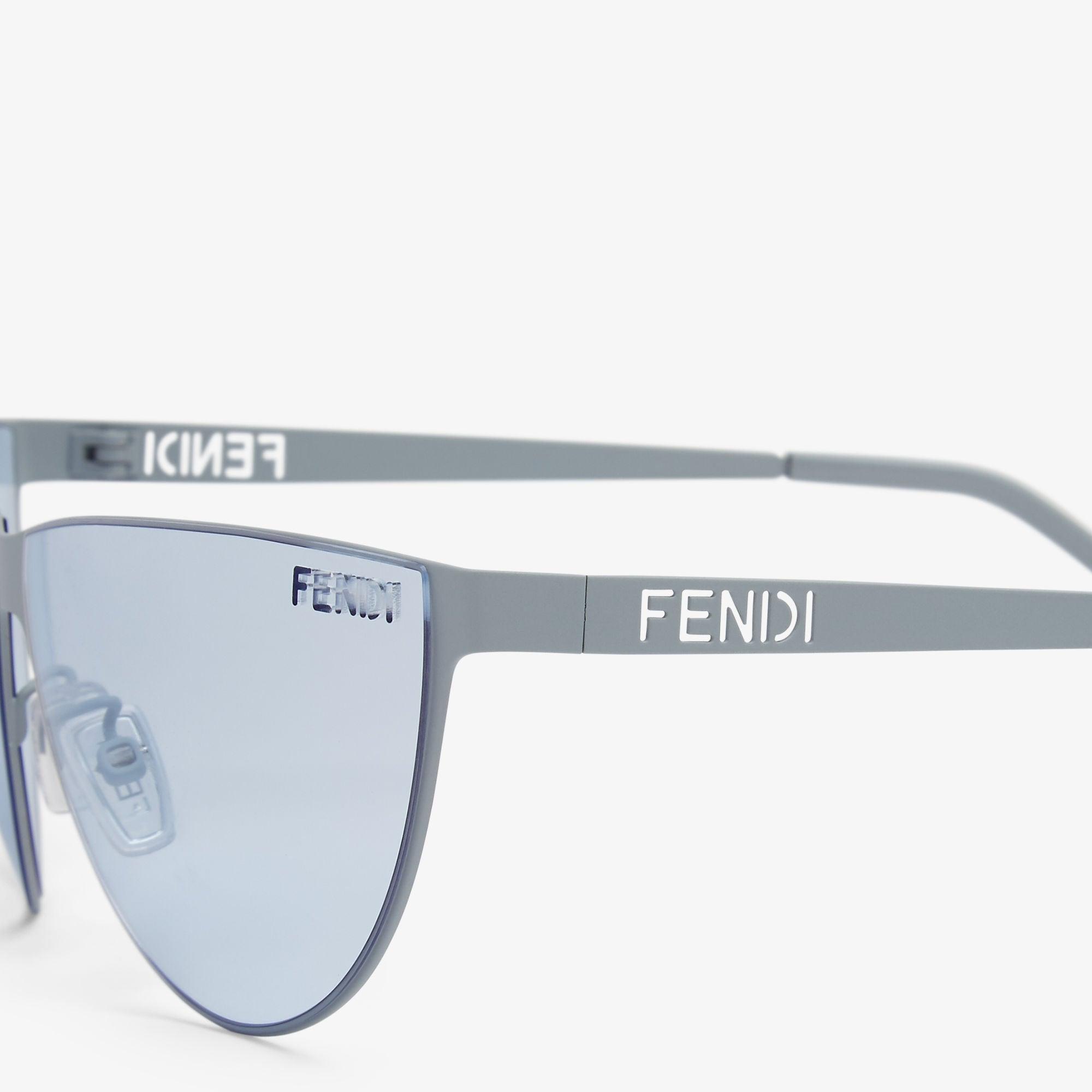 Fendi Cut OutLight blue metal sunglasses Product Image