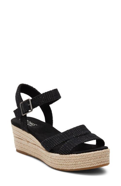 TOMS Audrey Ankle Strap Espadrille Platform Wedge Sandal Product Image