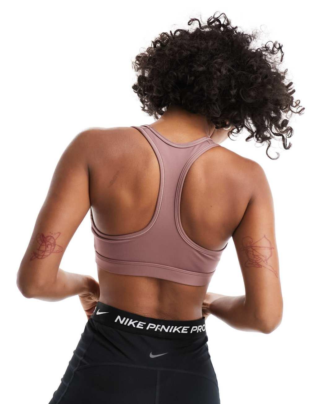 Nike Training mini swoosh medium support sports bra Product Image