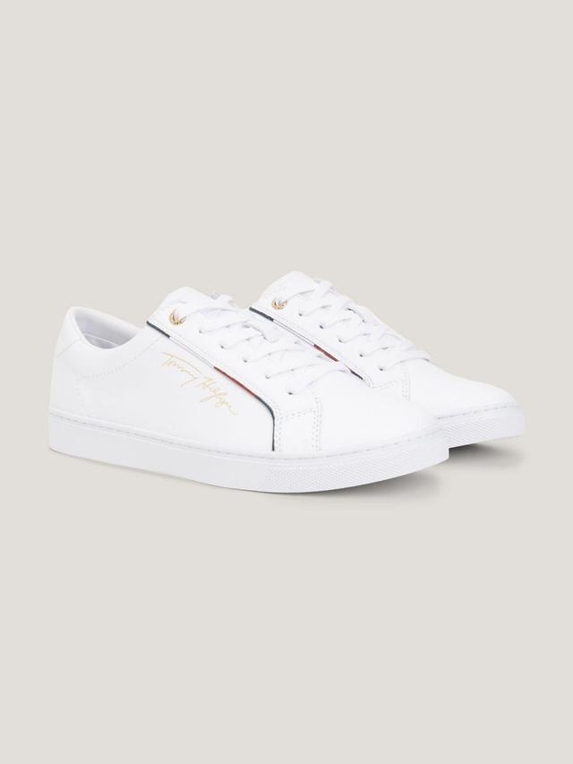 Tommy Hilfiger Women's Tommy Signature Leather Sneaker Product Image